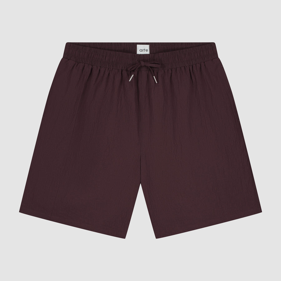 Short en maille - Bordeaux