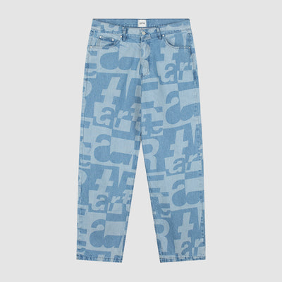 Pantalon en denim intégral - Denim brut