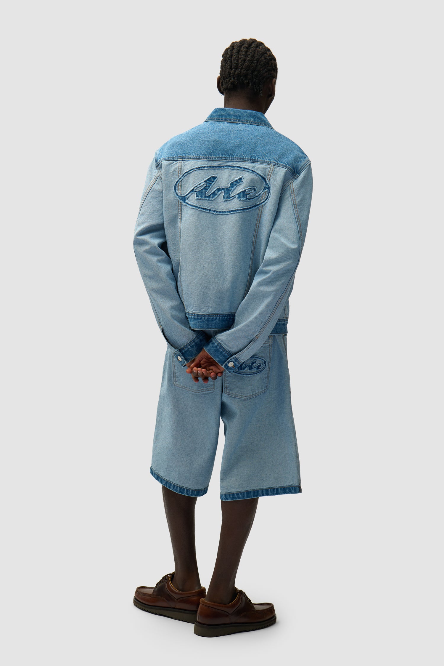 Veste en denim Inside/Out - Denim Bleach