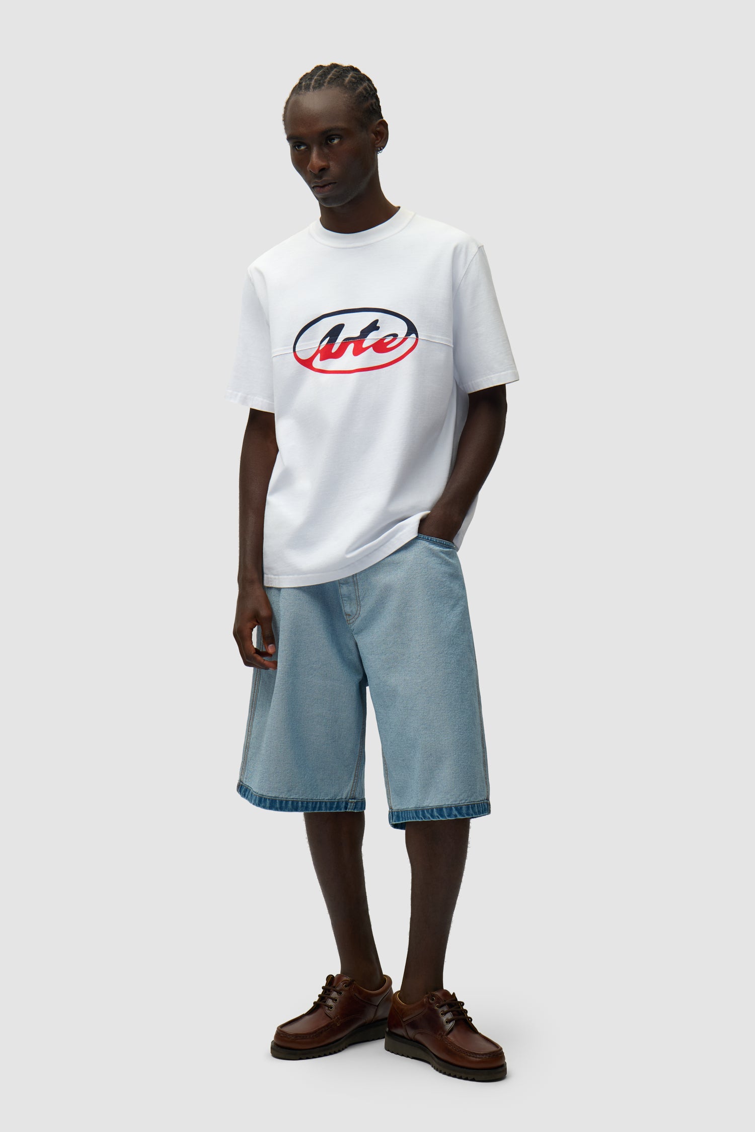 Short en jean Inside/Out - Denim Bleach