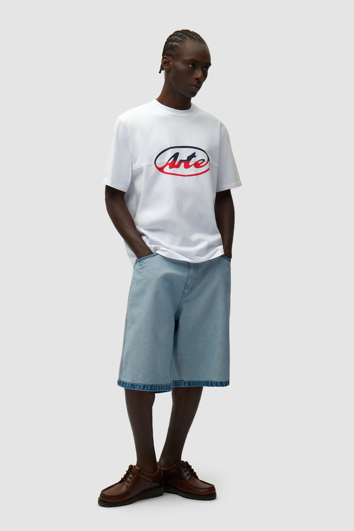 Short en jean Inside/Out - Denim Bleach