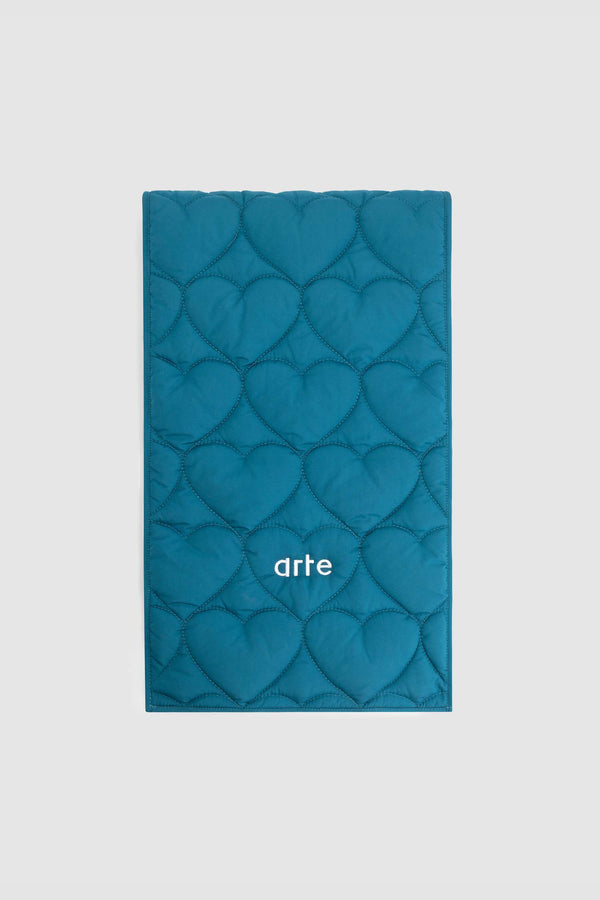 Aaron Padded Scarf - Petrol Blue
