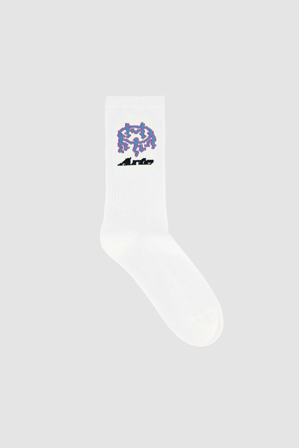 Pixel Dancer Socks - White