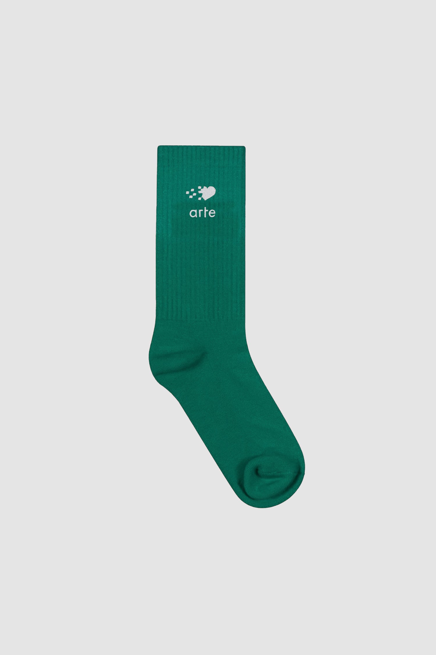 Fade Heart Socks - Green