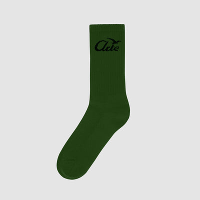 Bird Logo Socks - Green