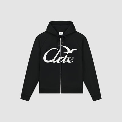Zipper Hoodie - Black