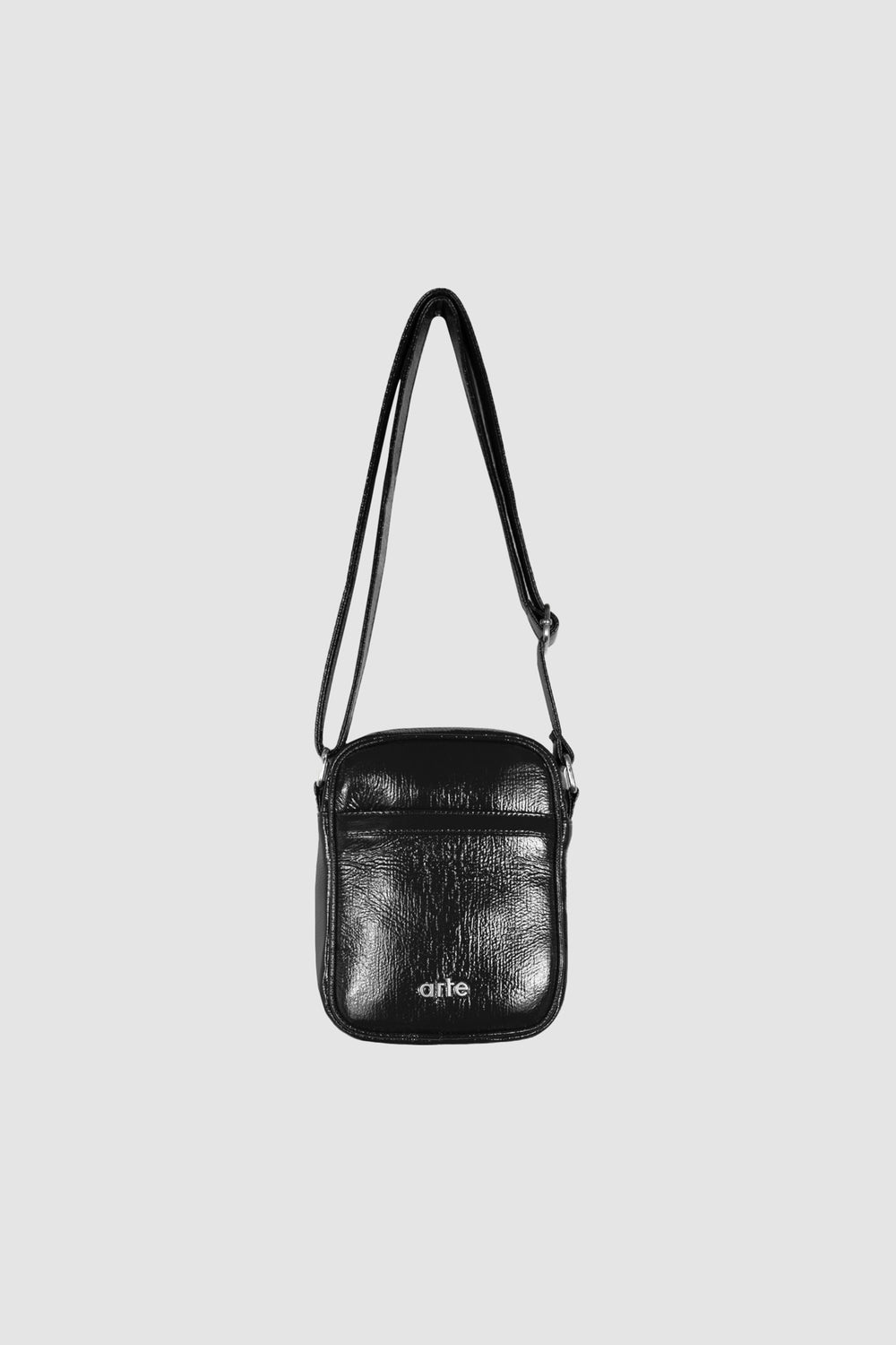 Shiny Crossbody Bag - Black