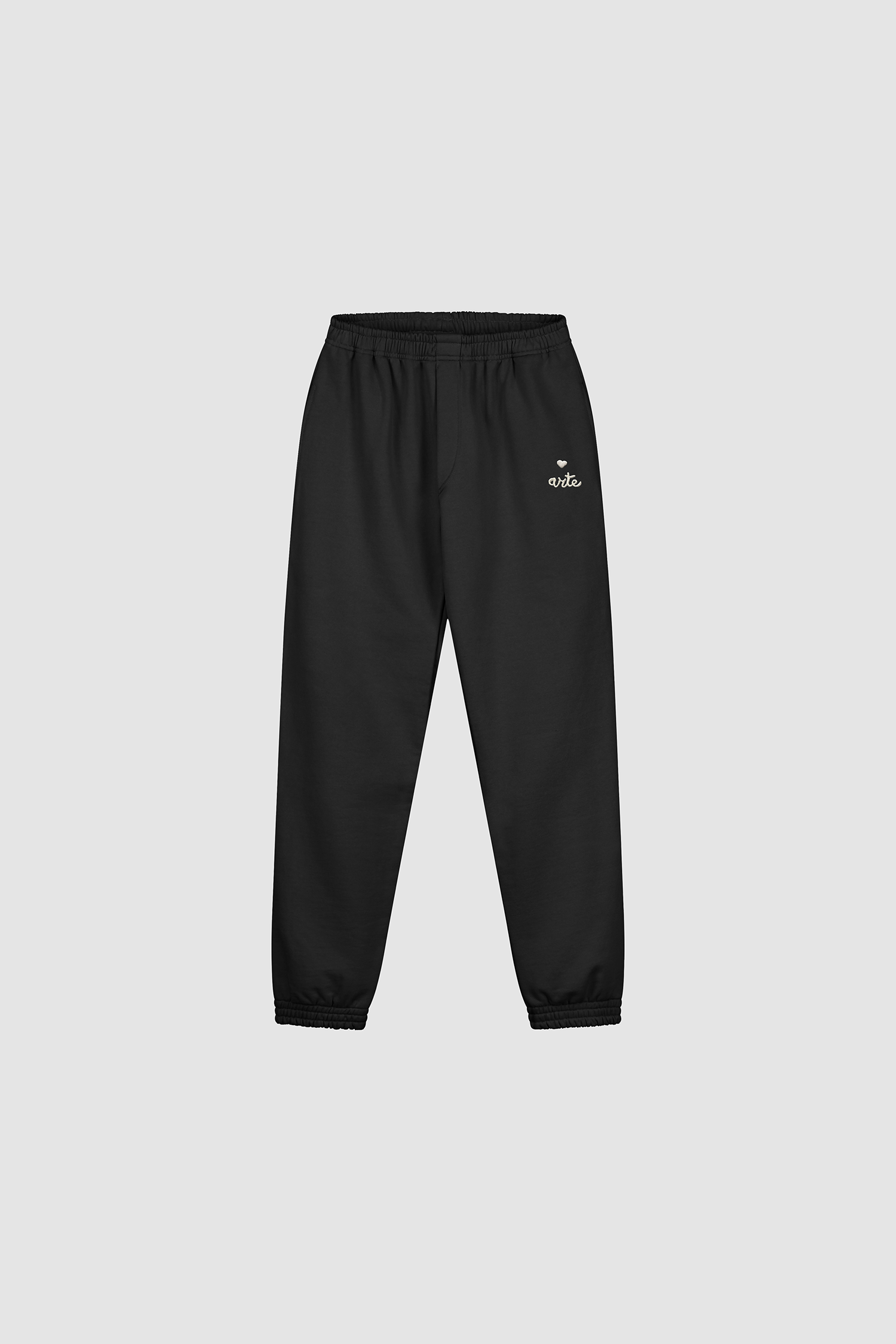 Pantalon de survêtement avec logo en forme de cœur - Noir