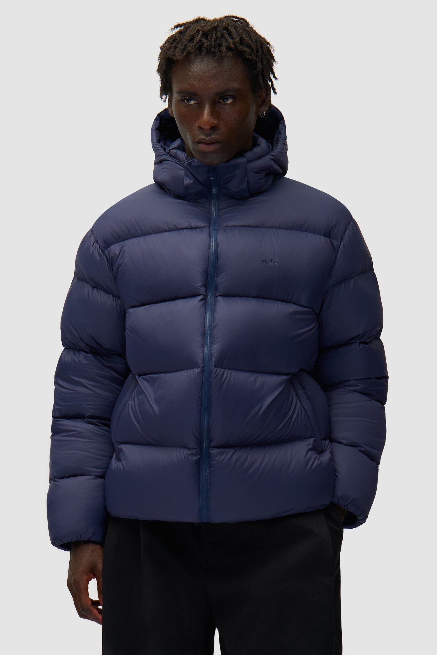 Arte Puffer Jacket - Navy
