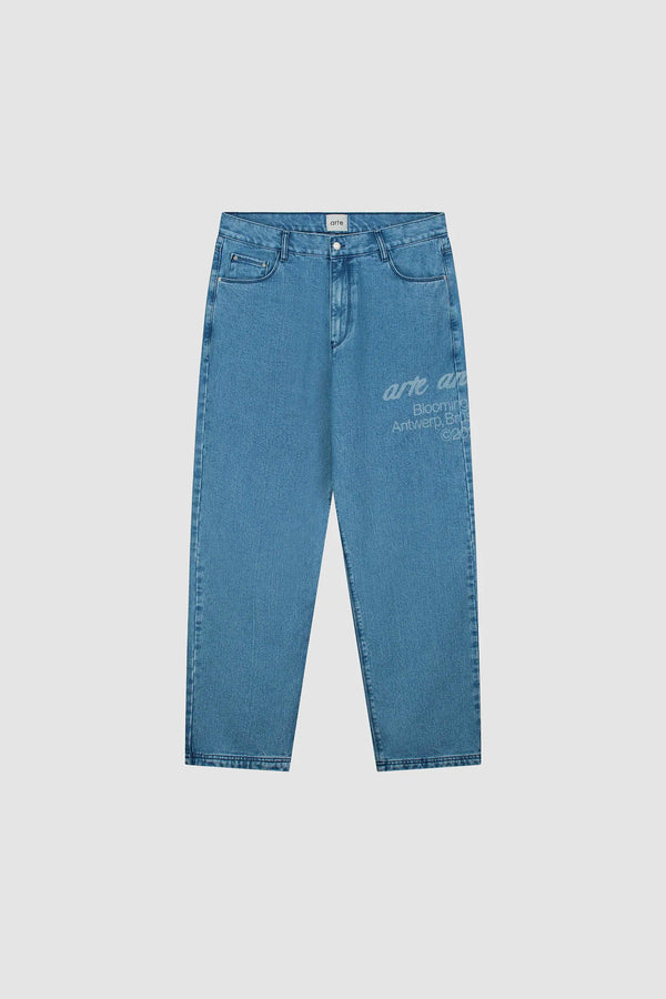 Blooming Ideas Pants in Blue, front view