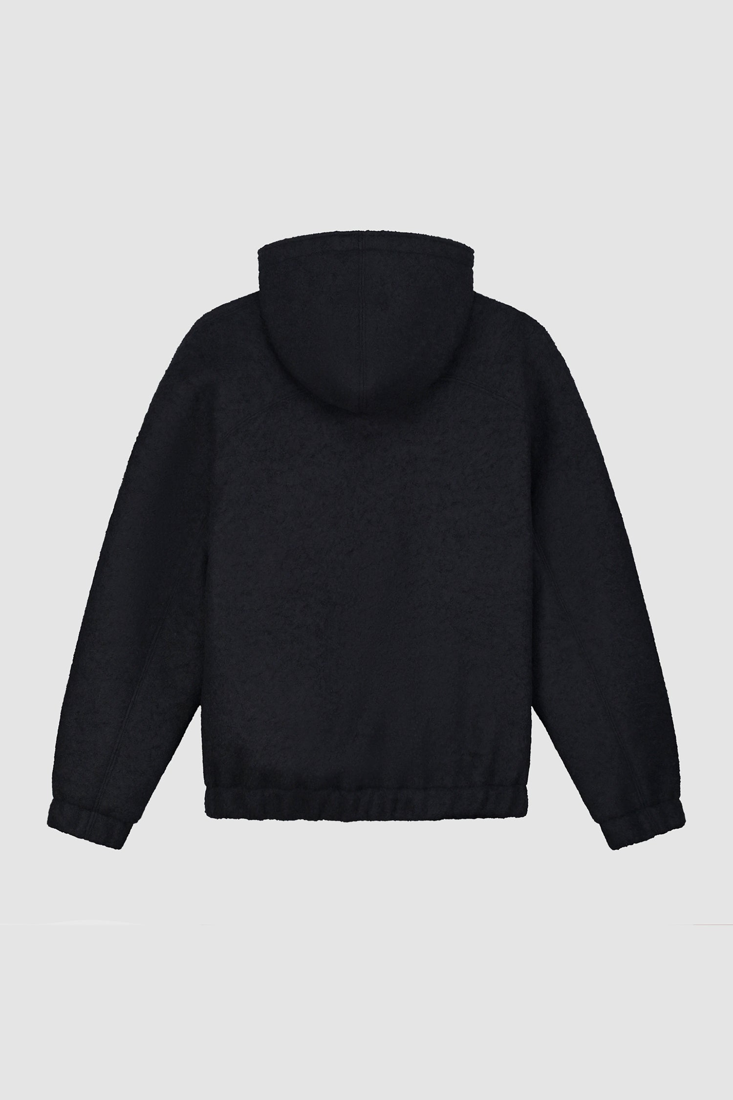 Wool Hooded Jacket - Navy