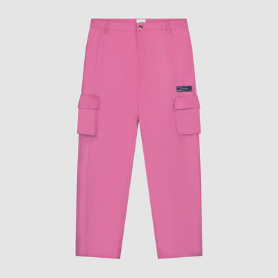 Pantalon en coton à poches 3D - Rose