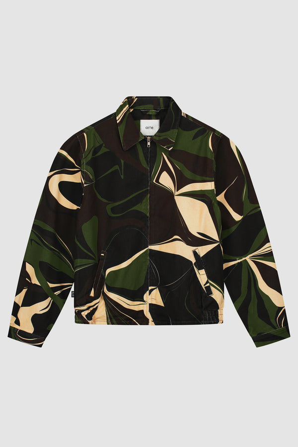 Camo Jacket in Camo, front view