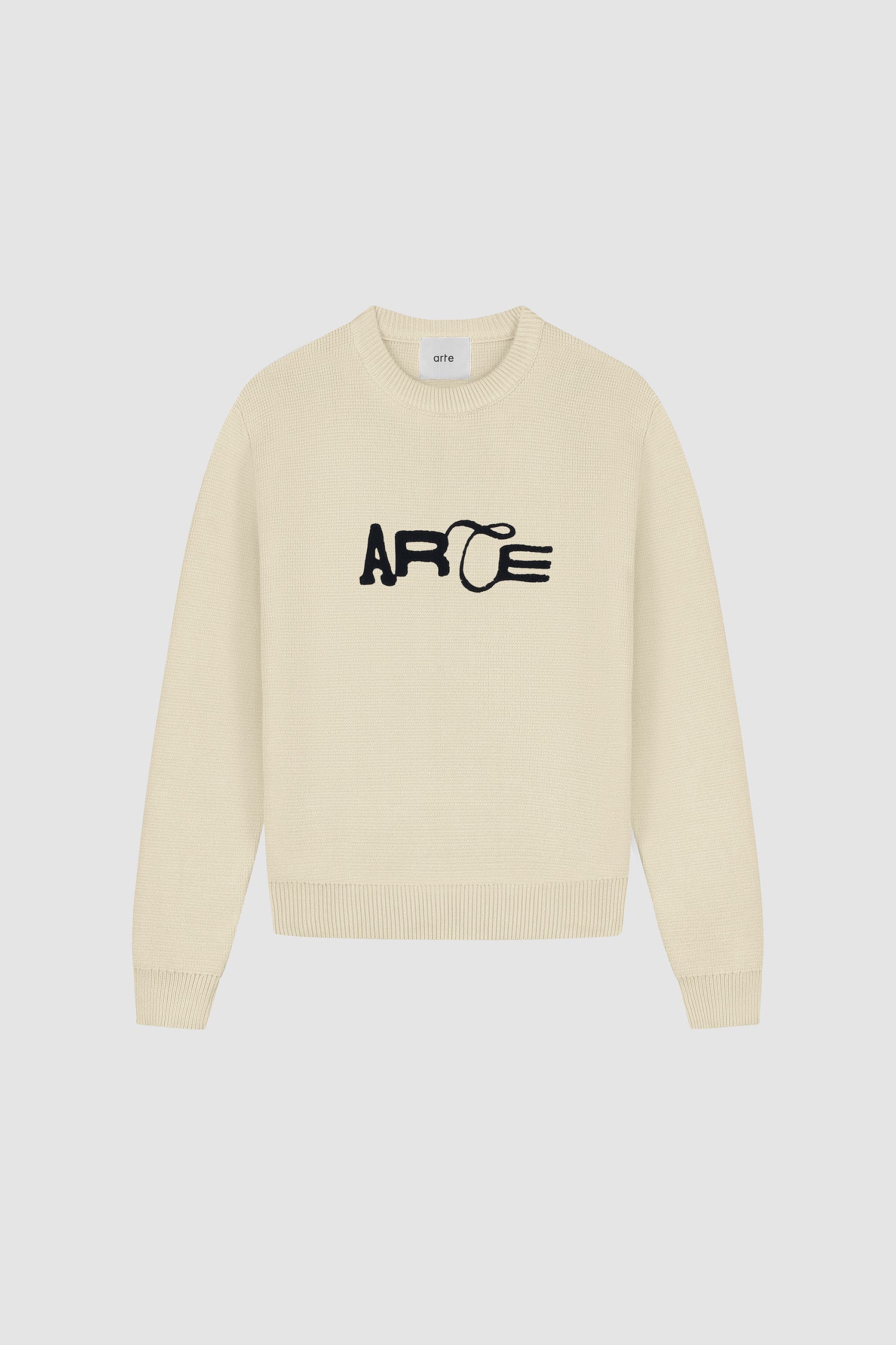 Logo Knit Sweater - Cream