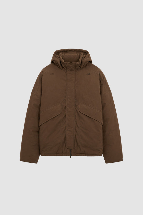 Arte for adidas Puffer in Dust Cargo, Front view