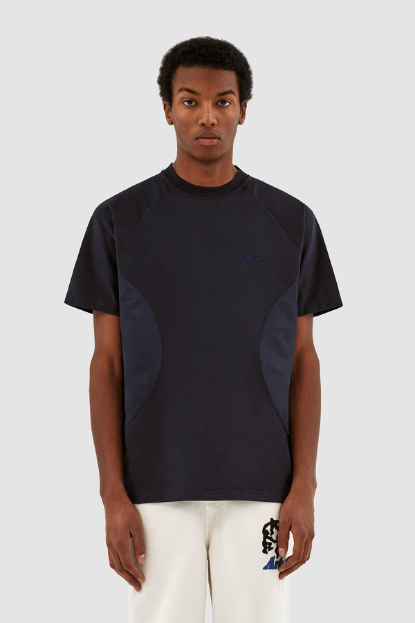 Theo W Cuts T-shirt - Navy