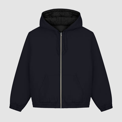 Reversible Hooded Jacket - Navy