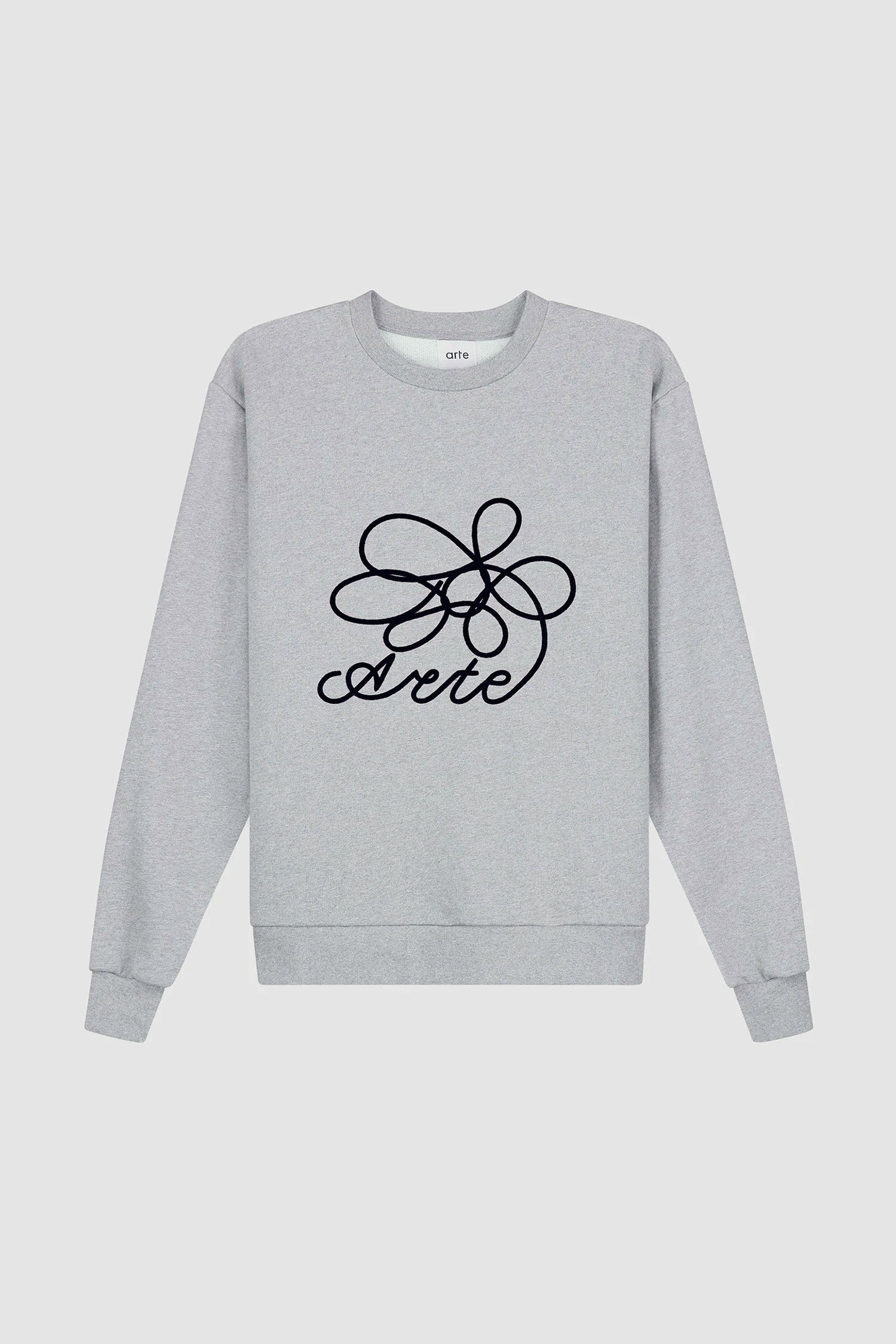 Flower Logo Crewneck - Grey