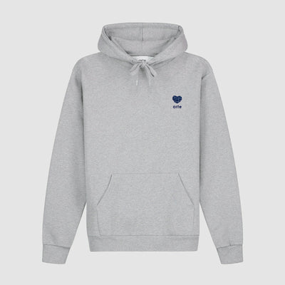 Sweat à capuche "Heart Flower" - Gris