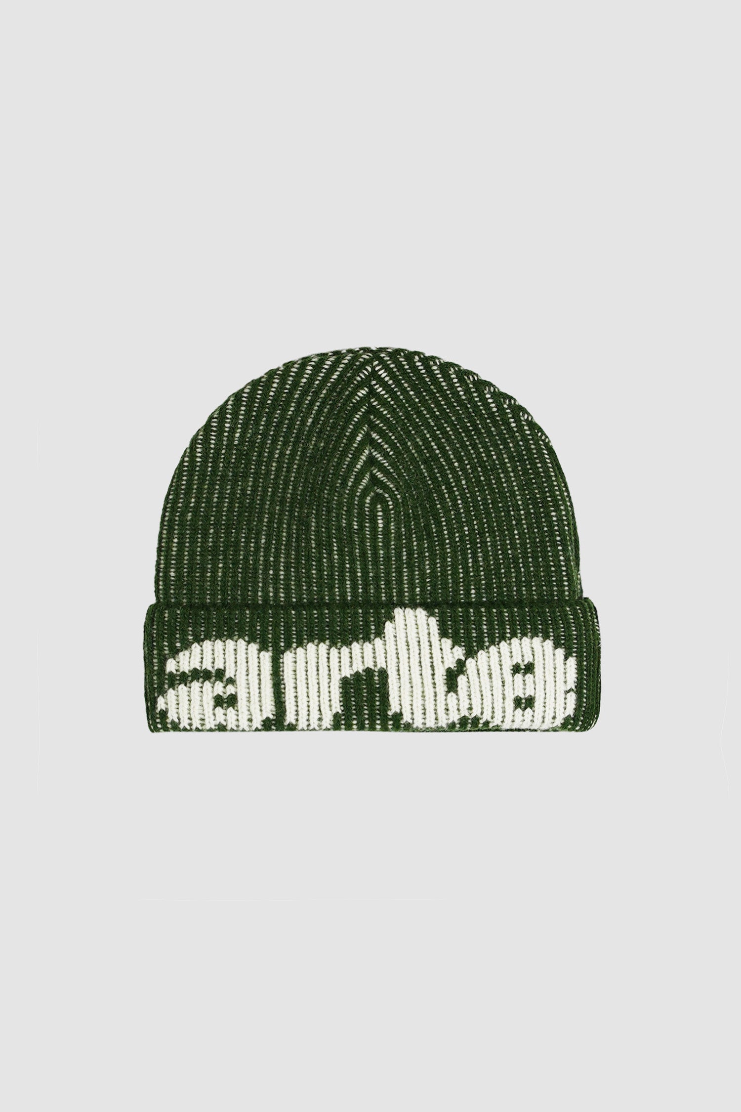 Ribbed Beanie - Green