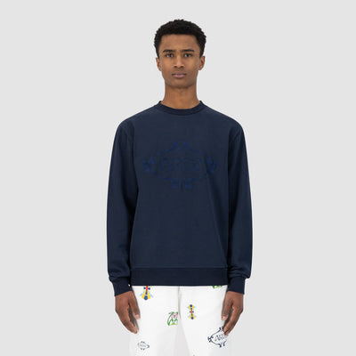 Pull Orna avec logo Castel - Marine