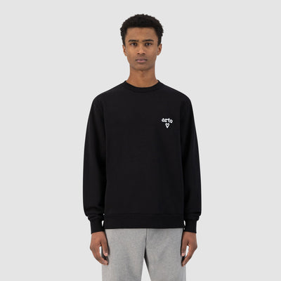 Cassat Heart Logo Sweater - Black