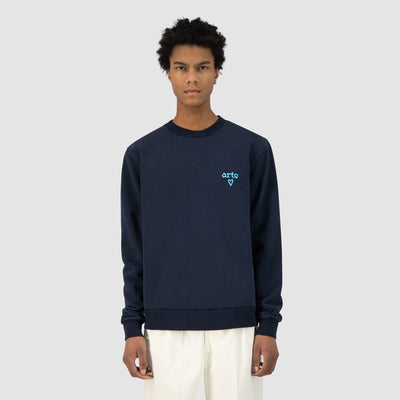 Cassat Heart Logo Sweater - Navy