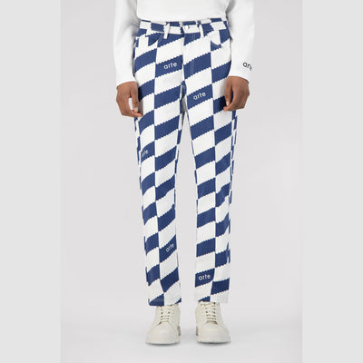 Jean Dia Pants - White/Navy