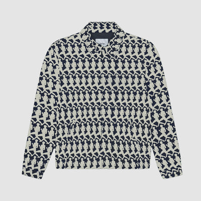 Veste Jones Allover - Marine/Crème