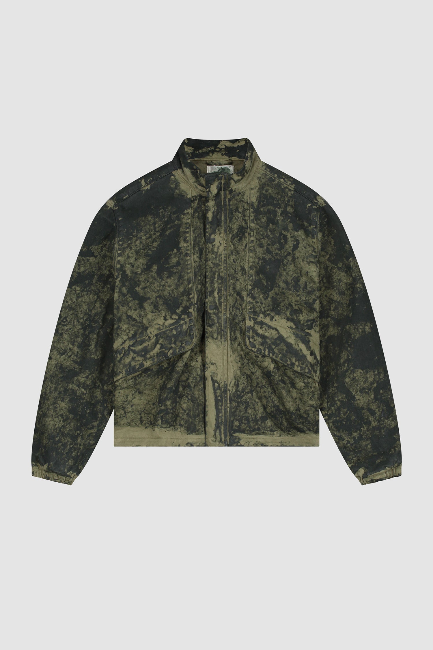 Blouson peinture à l'ancienne - Vert