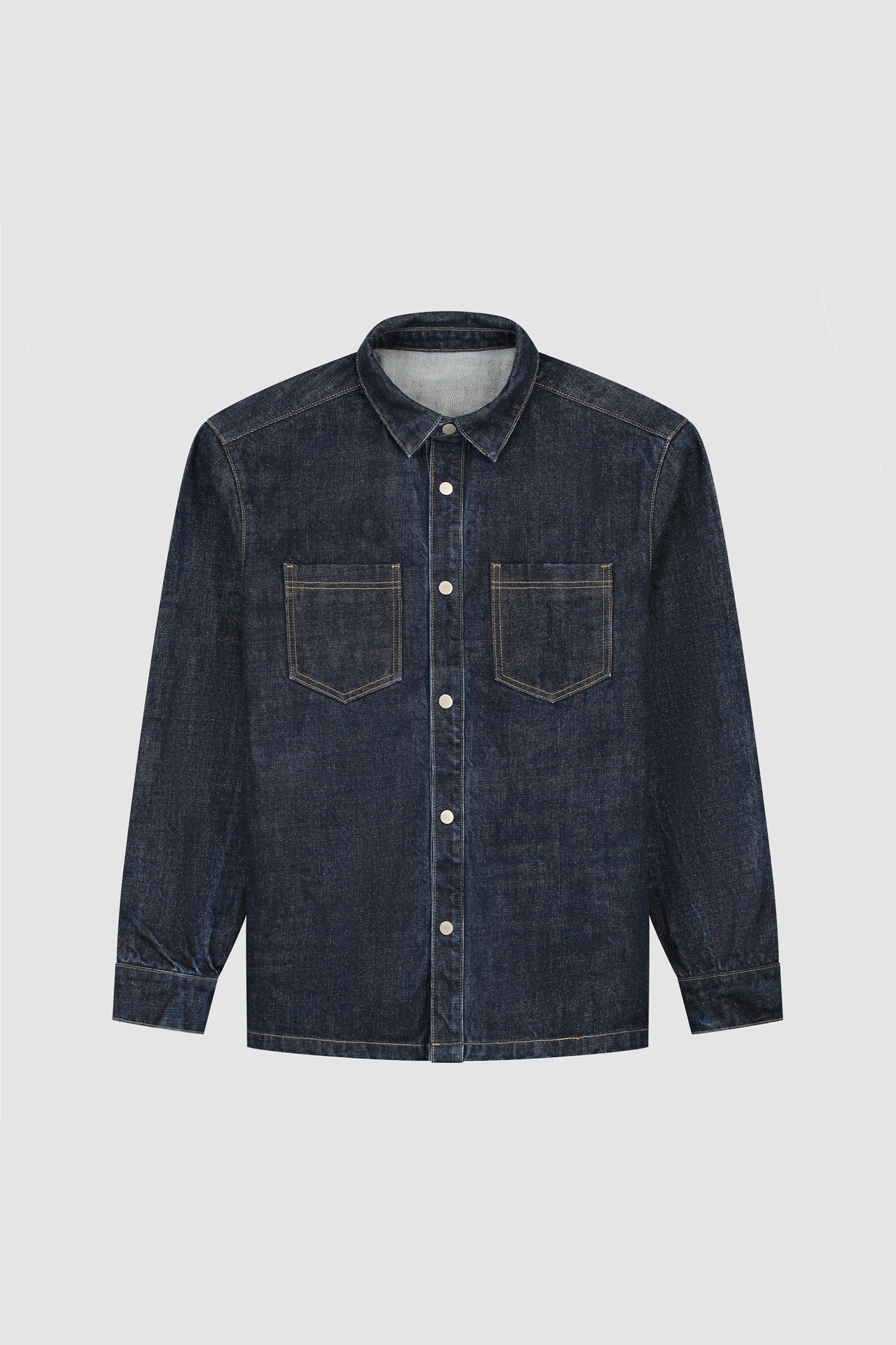 Oversized Denim Shirt - Dark Wash