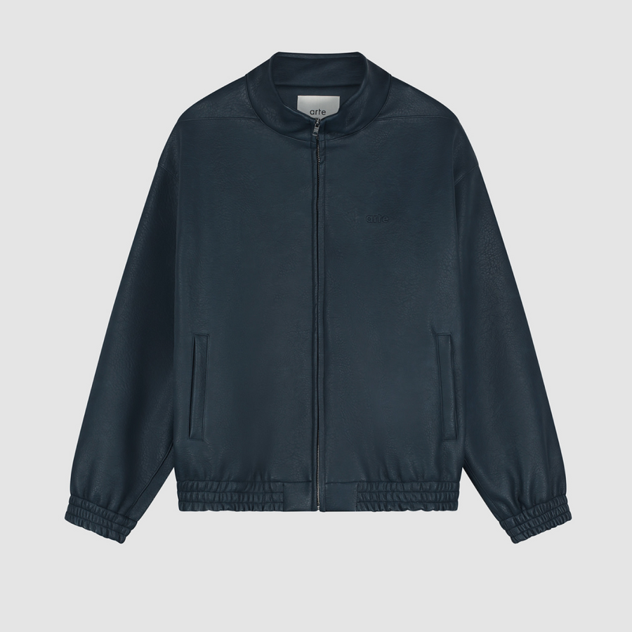 Arte for adidas Faux Leather Jacket - Navy
