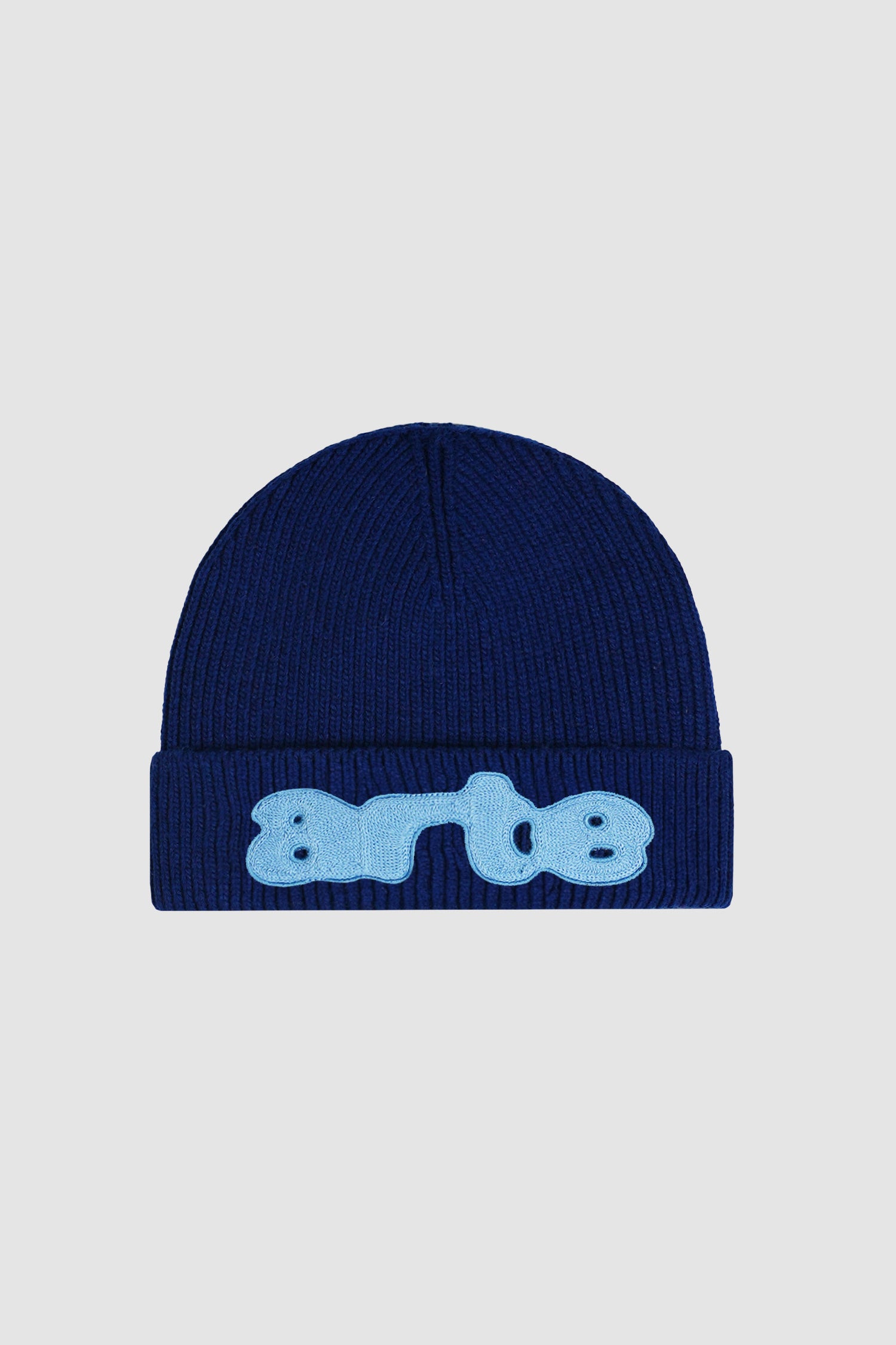 Logo Patch Beanie - Navy