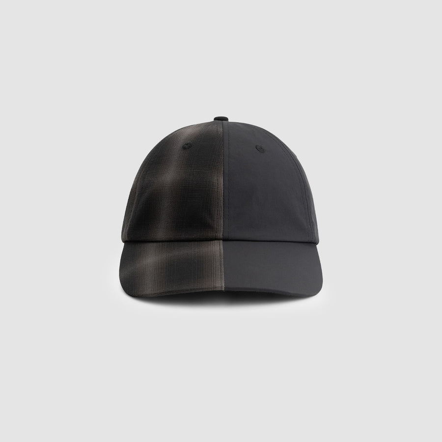 Casquette en nylon à carreaux - Noir/Carreaux