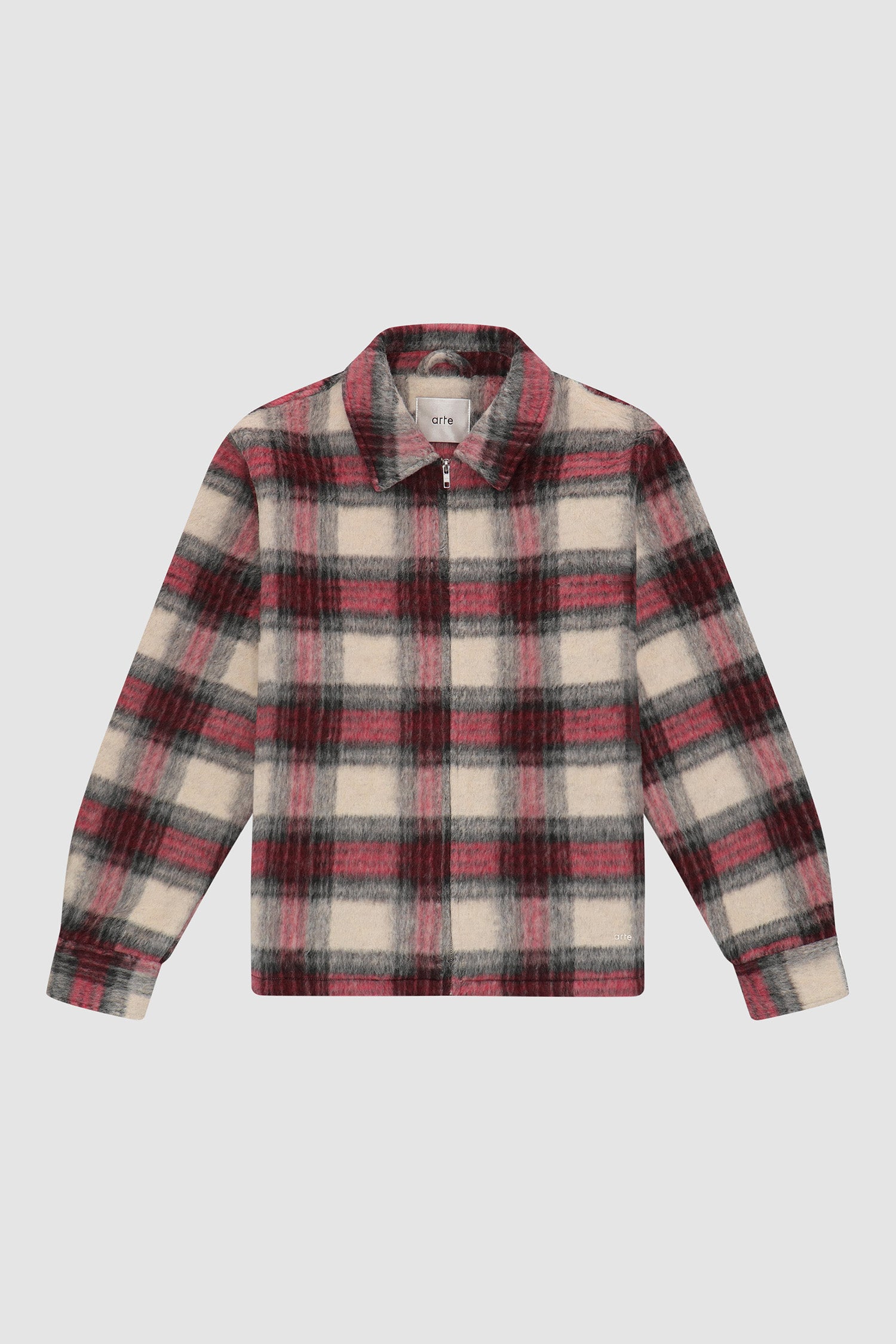 Plaid Zipper Shirt - Plaid