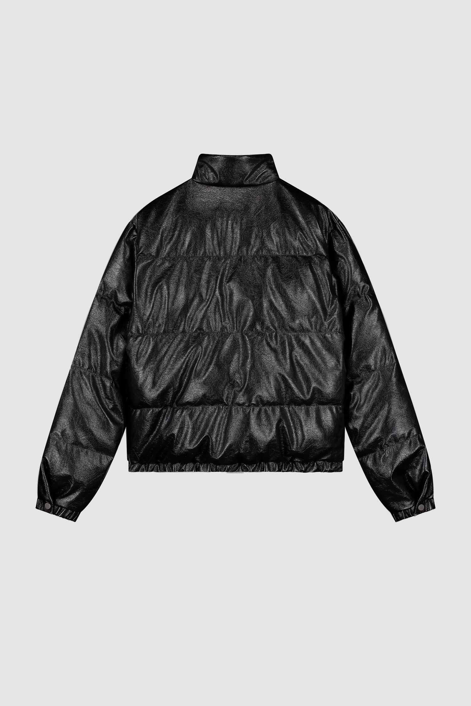 Doudoune à col montant, couleur noire, vue arrière