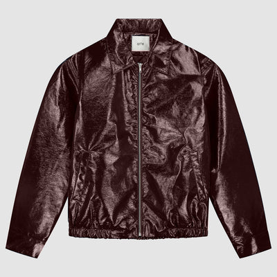 Veste en PU vernie - Rouge