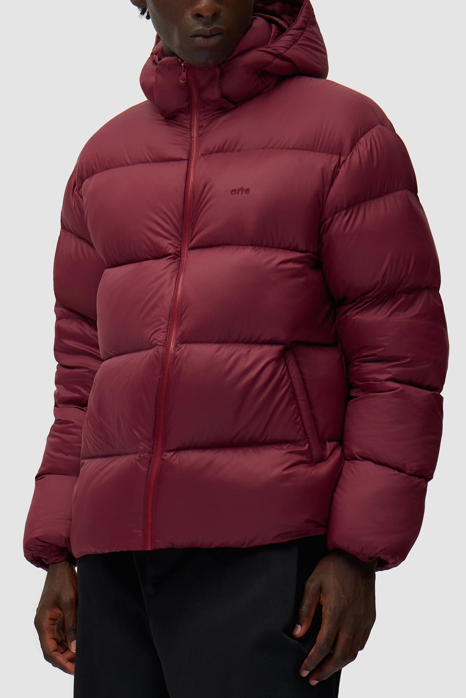 Arte Puffer Jacket - Bordeaux