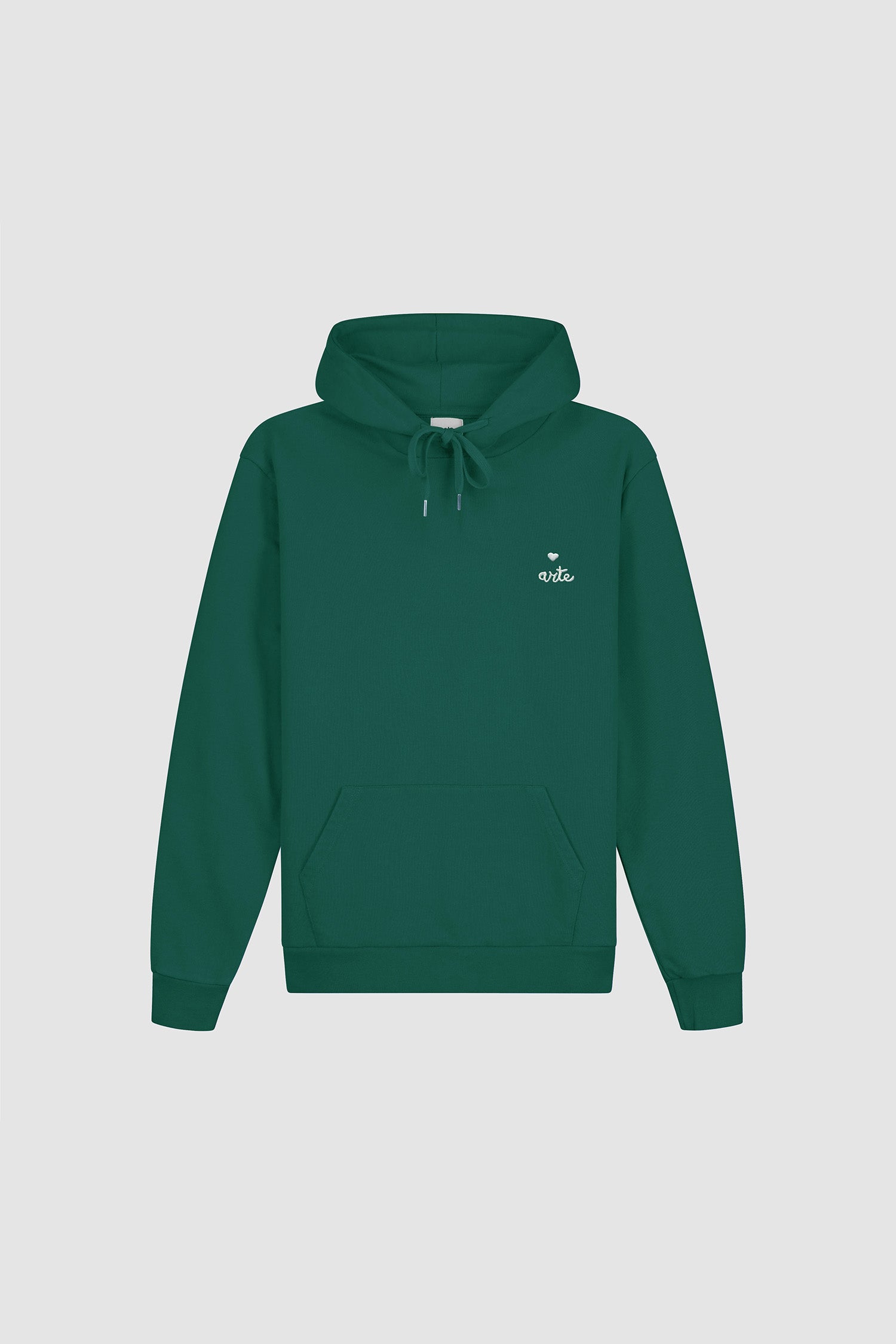 Sweat à capuche avec logo en forme de cœur - Vert