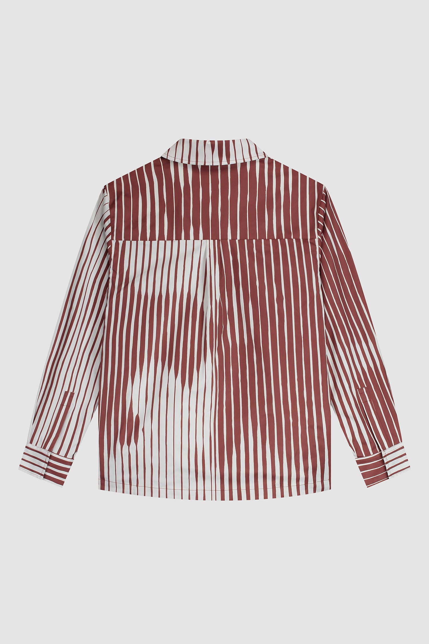 Striped Shirt - Orange/White