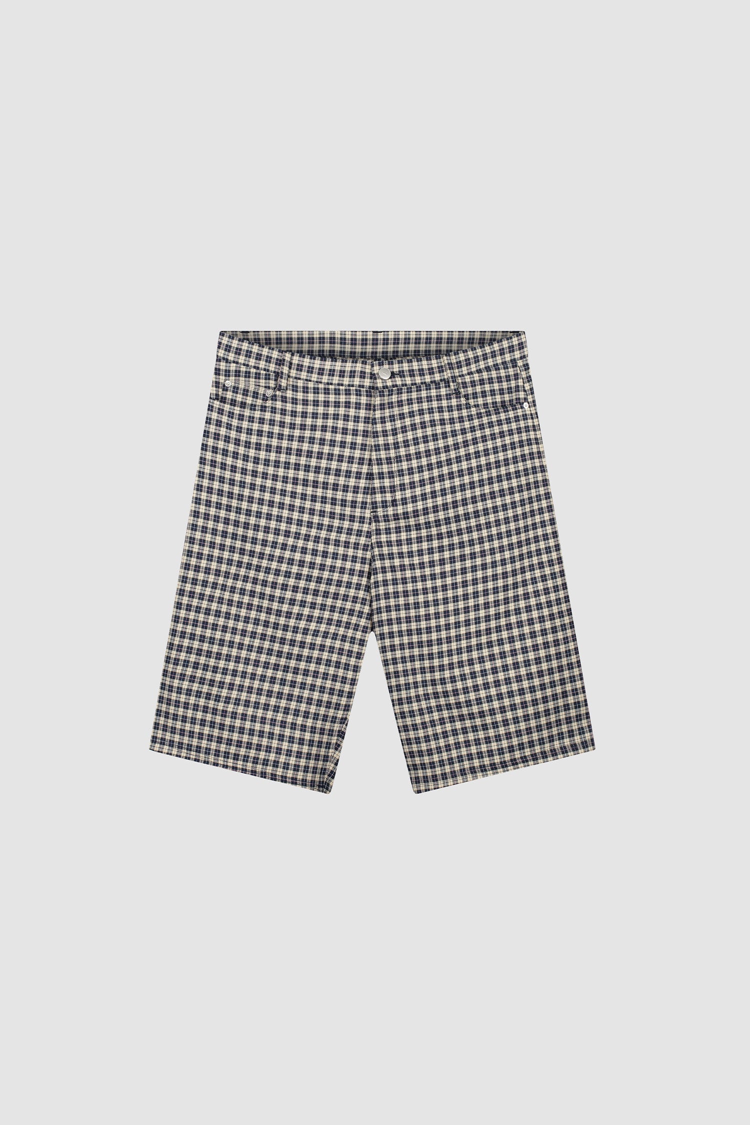 Plaid Short - Cream/Navy