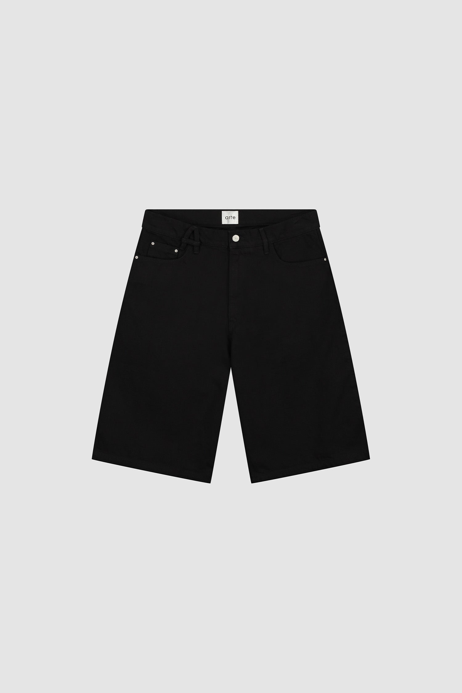 Short avec ceinture - Noir