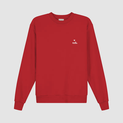 Heart Crewneck - Red