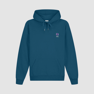 Sweat à capuche Harmon A Logo - Bleu lagon
