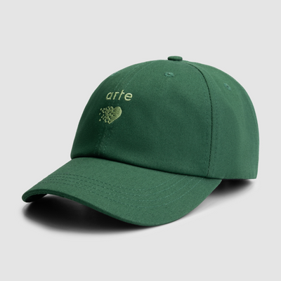 Cedric Pixel Heart Cap - Dark Green