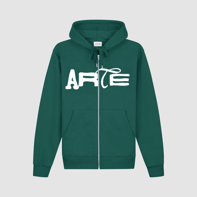 Sweat à capuche zippé Energy - Vert