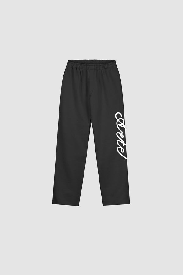 Script Logo Pants - Black - Arte Antwerp, front view