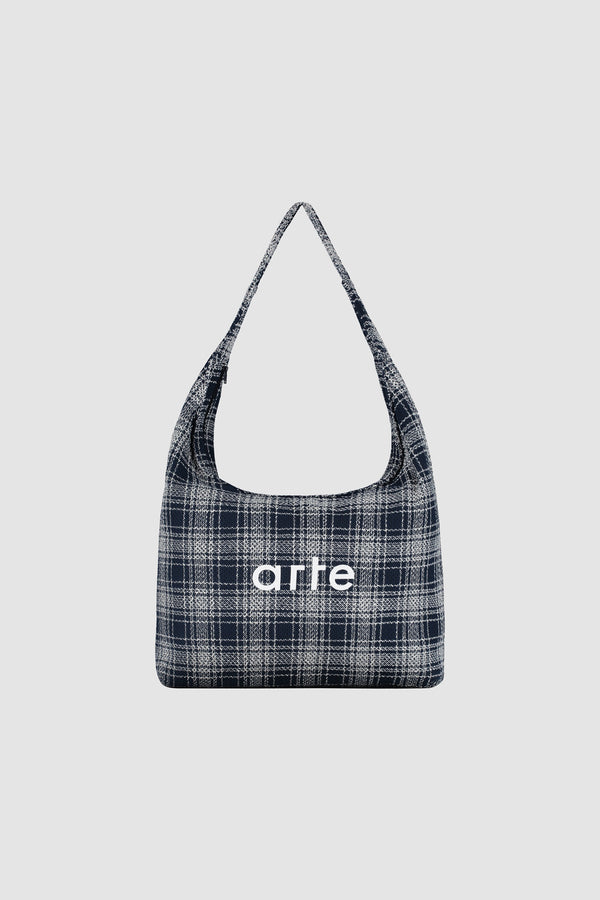 Square Fabric Bag - Navy
