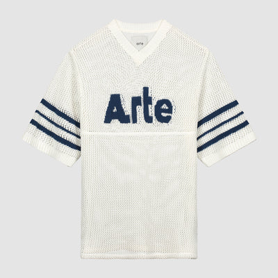 Shane Knit Stripe Shirt - White