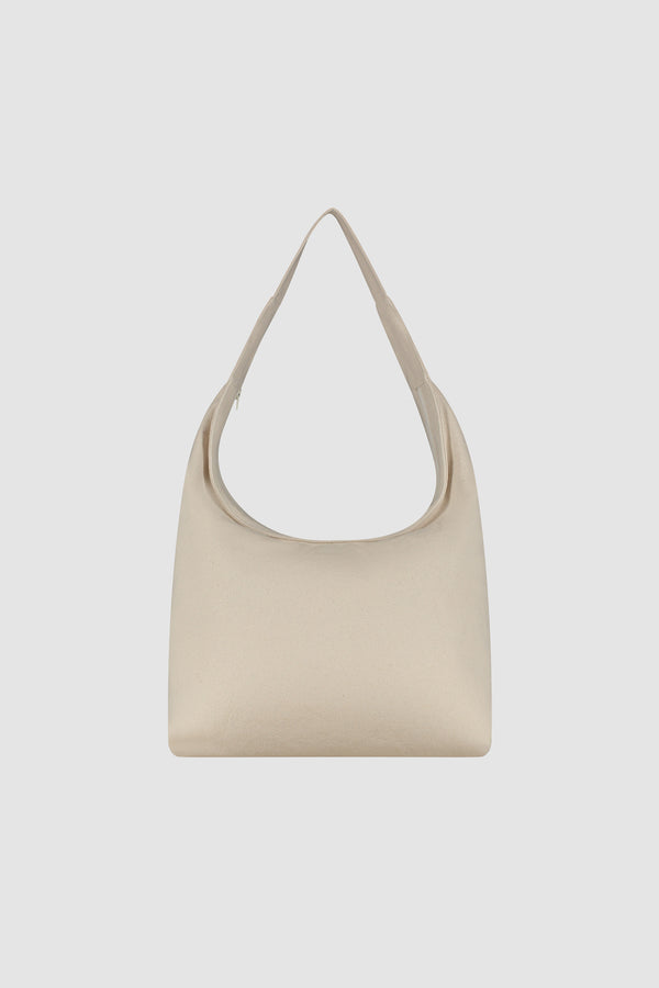 Cotton Bag in Cream, front view